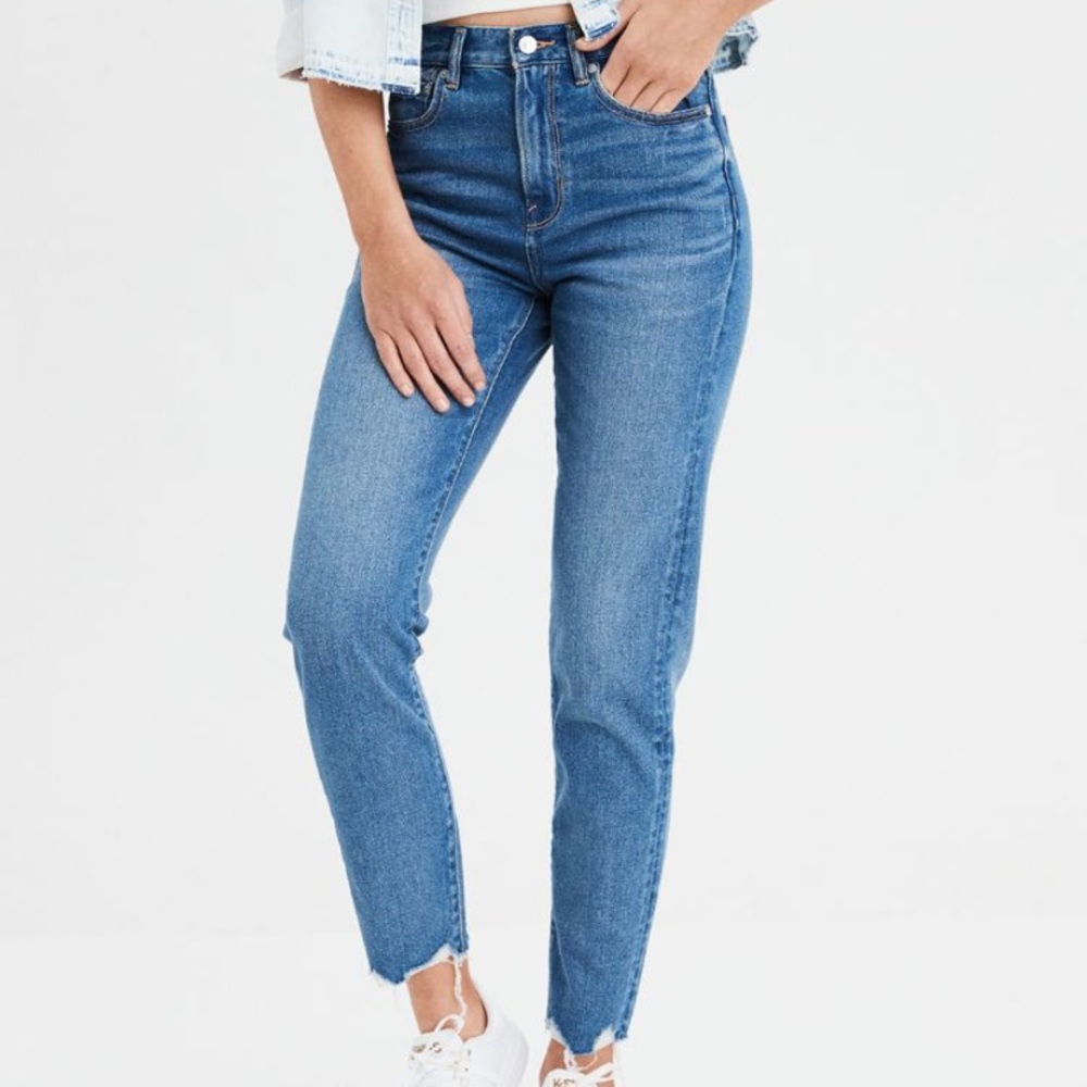 American Eagle Mom Jeans Size 2 Long